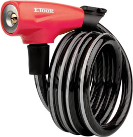 Замок трос ETOOK ET455R 1500x12mm 900g Red